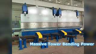 টাওয়ারের জন্য 2X1200T হাইড্রোলিক প্রেস ব্রেক
