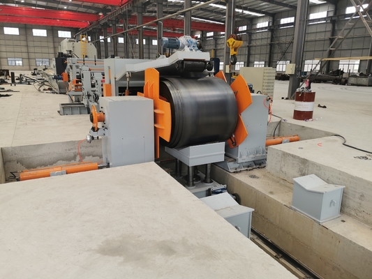 8m হালকা মেরু দৈর্ঘ্য লাইন টেপার slitting লাইন কাটা