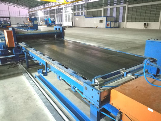 লম্বা মেরু 12000 মিমি জন্য অর্থনৈতিক উচ্চ মস্তিষ্কে আলো মেরু উত্পাদন লাইন / কাটন মেশিন