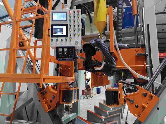 সিএনসি 5 জি পল শাট ওয়েল্ডিং মেশিন এইচএম 800/14000 14 মিটার দৈর্ঘ্য বহুভুজ নকশা