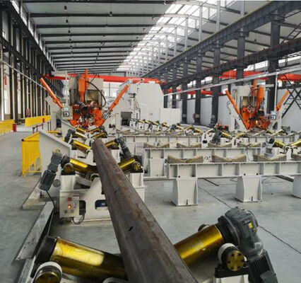 HM2500/14000 ১৪মি সিএনসি স্বয়ংক্রিয় লাইট পোল সিম ক্লোজিং ওয়েল্ডিং মেশিন সর্বোচ্চ ২৫০০মিমি ব্যাস